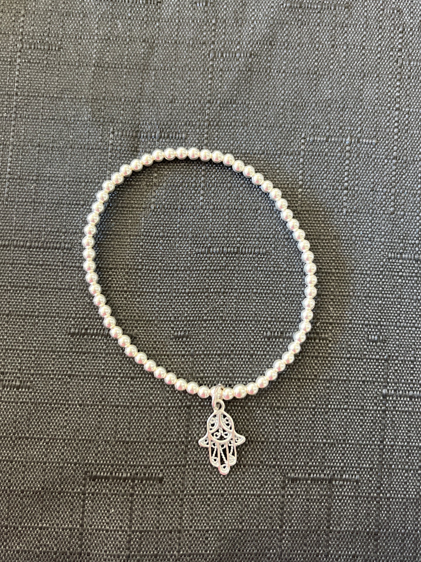 Ball Bracelet with Hamsa Charm s/s 501