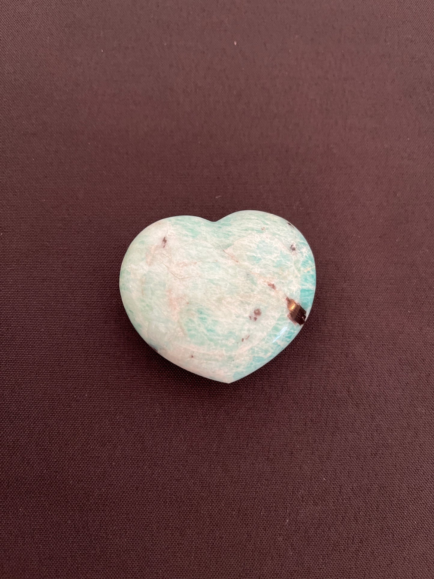 Amazonite and Smokey Quartz Heart EC2502