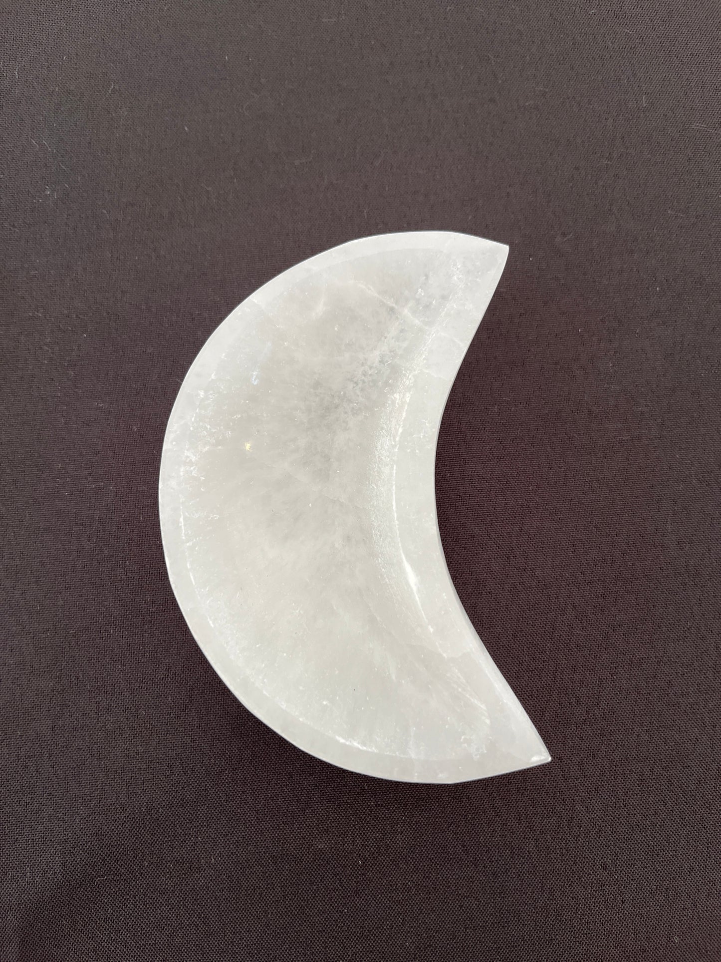 Selenite Moon Bowl E2501