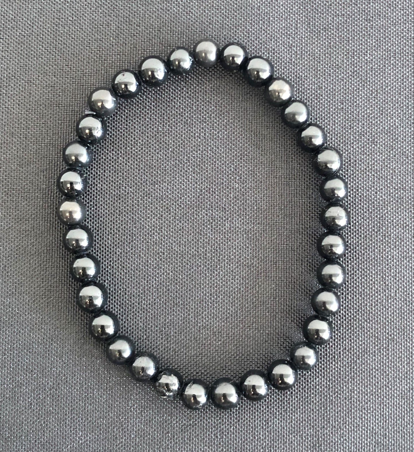 Black Obsidian Bead Bracelet