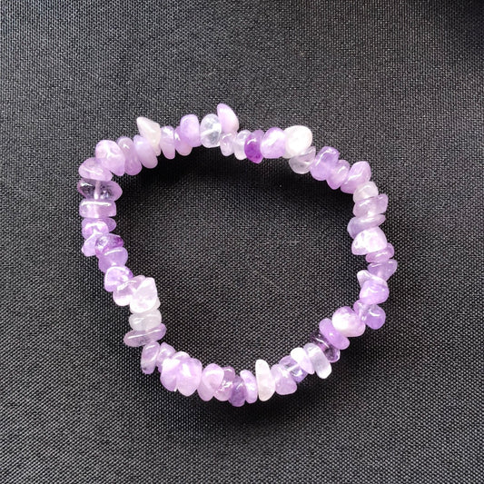 Lavender Amethyst Chip Bracelet 201