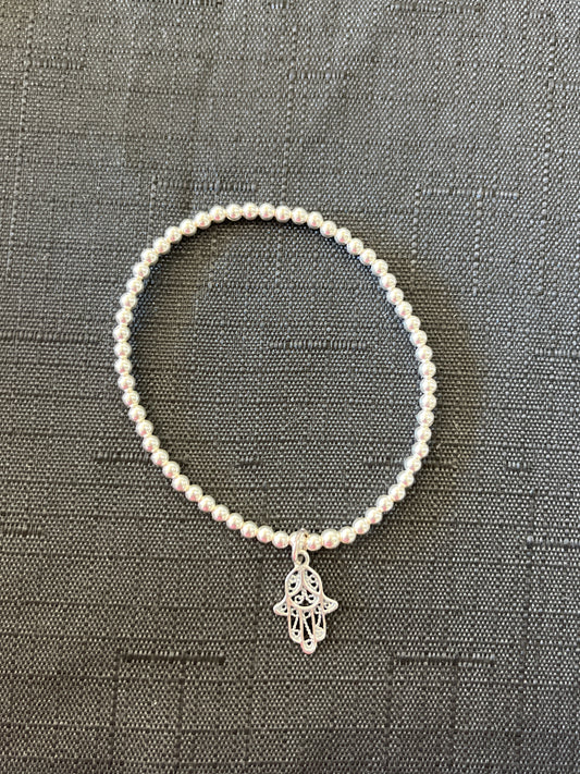 Ball Bracelet with Hamsa Charm s/s 501