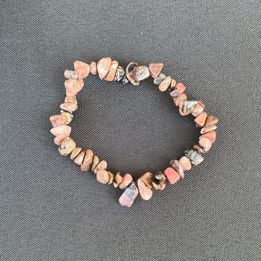 Rhodonite Chip Bracelet 301