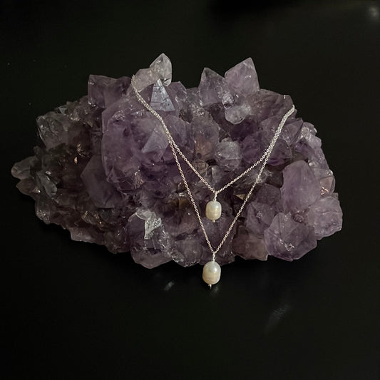 Freshwater Double Pearl s/s Necklace