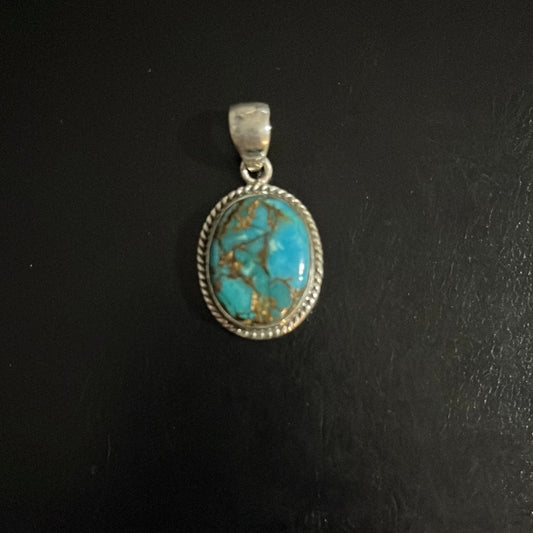 Turquoise s/s Pendant 002