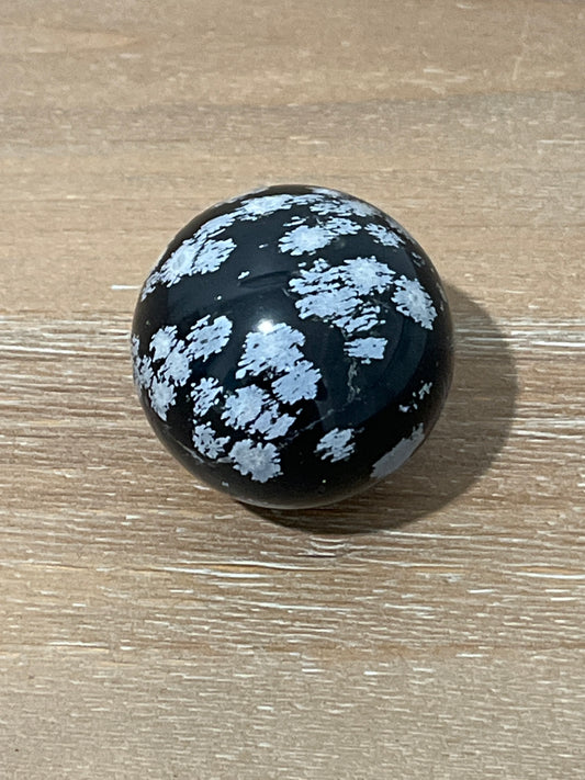 Snowflake Obsidian Sphere 301