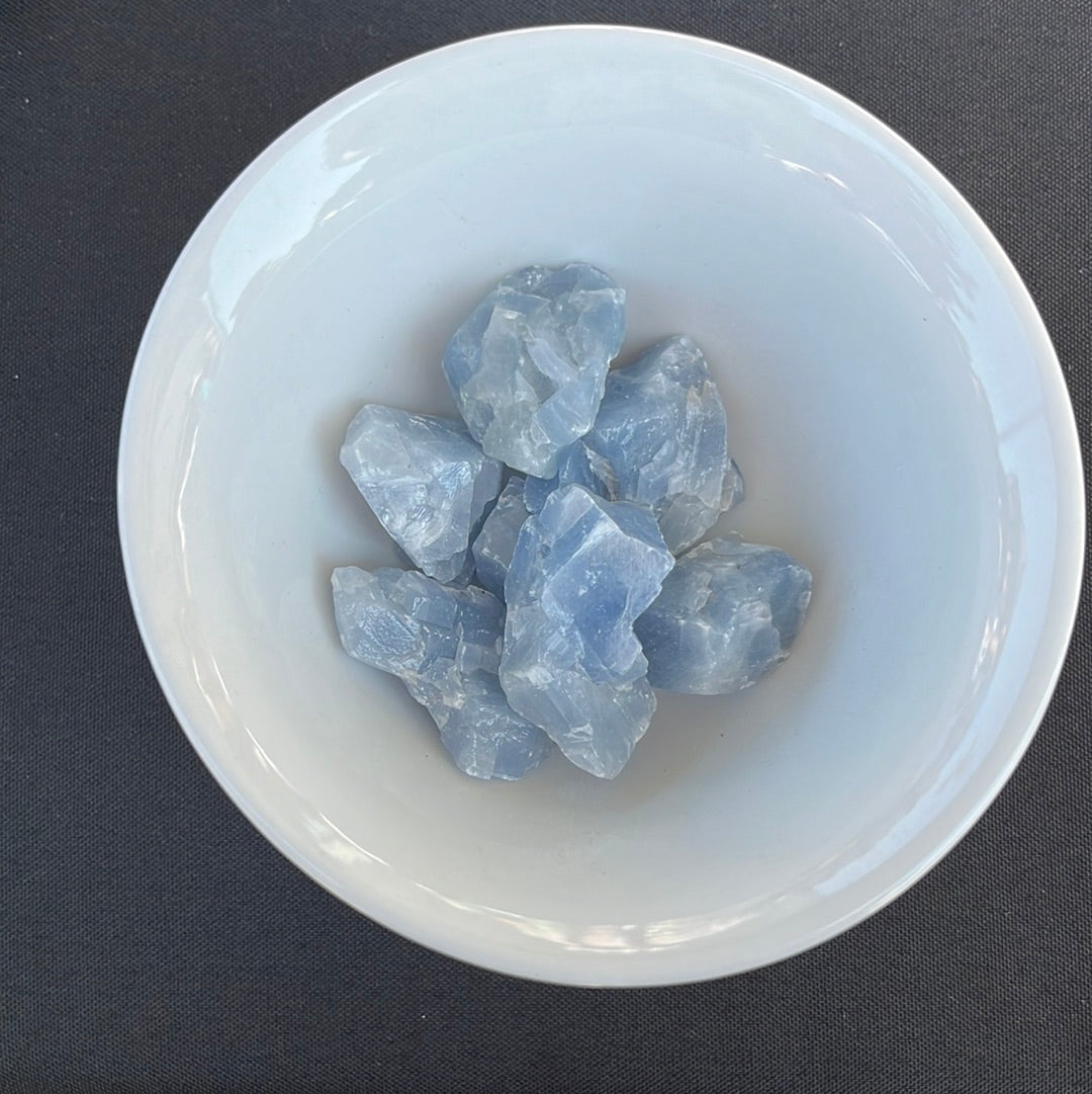 Raw Blue Calcite Tumble