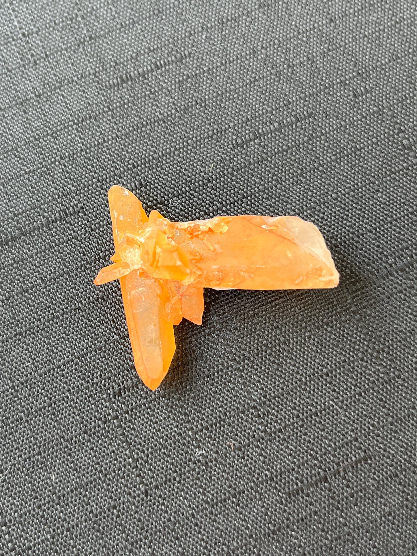 Tangerine Quartz Cluster 001