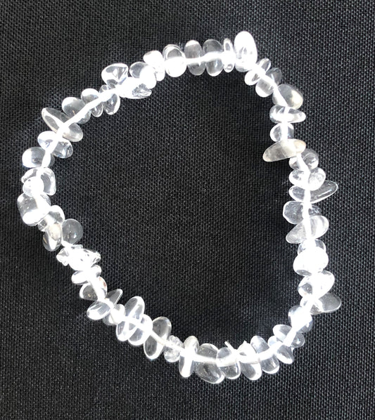 Clear Quartz Chip Bracelet