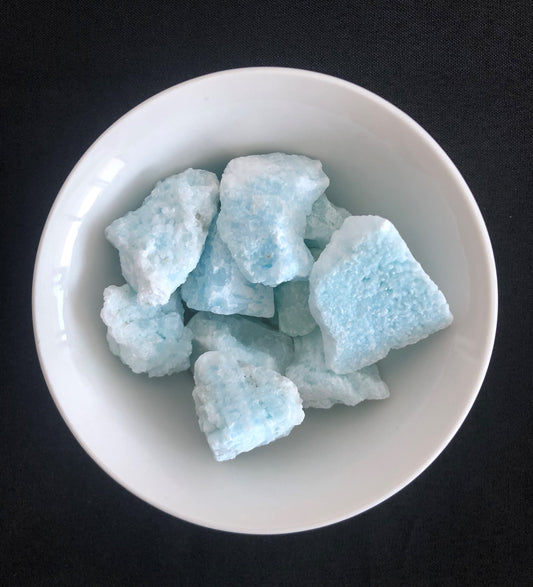 Raw Blue Aragonite Tumble