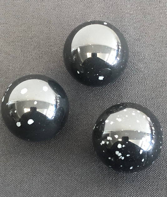 Snowflake Obsidian Sphere