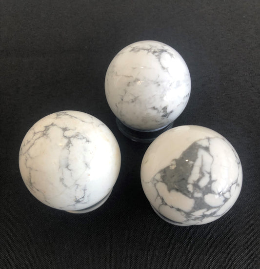 White Howlite Sphere