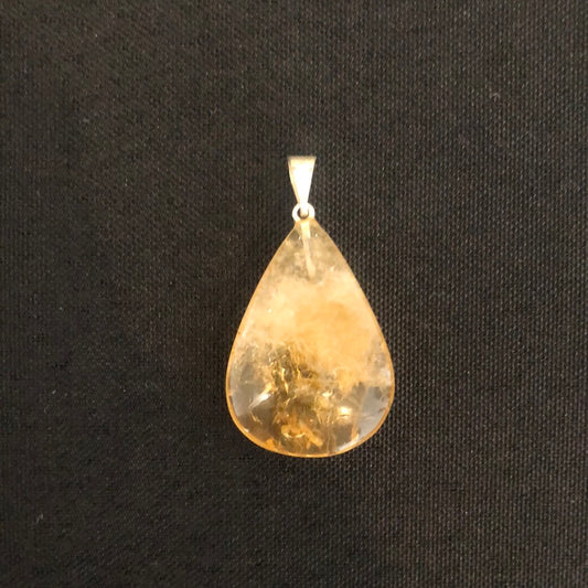 Citrine Teardrop Pendant