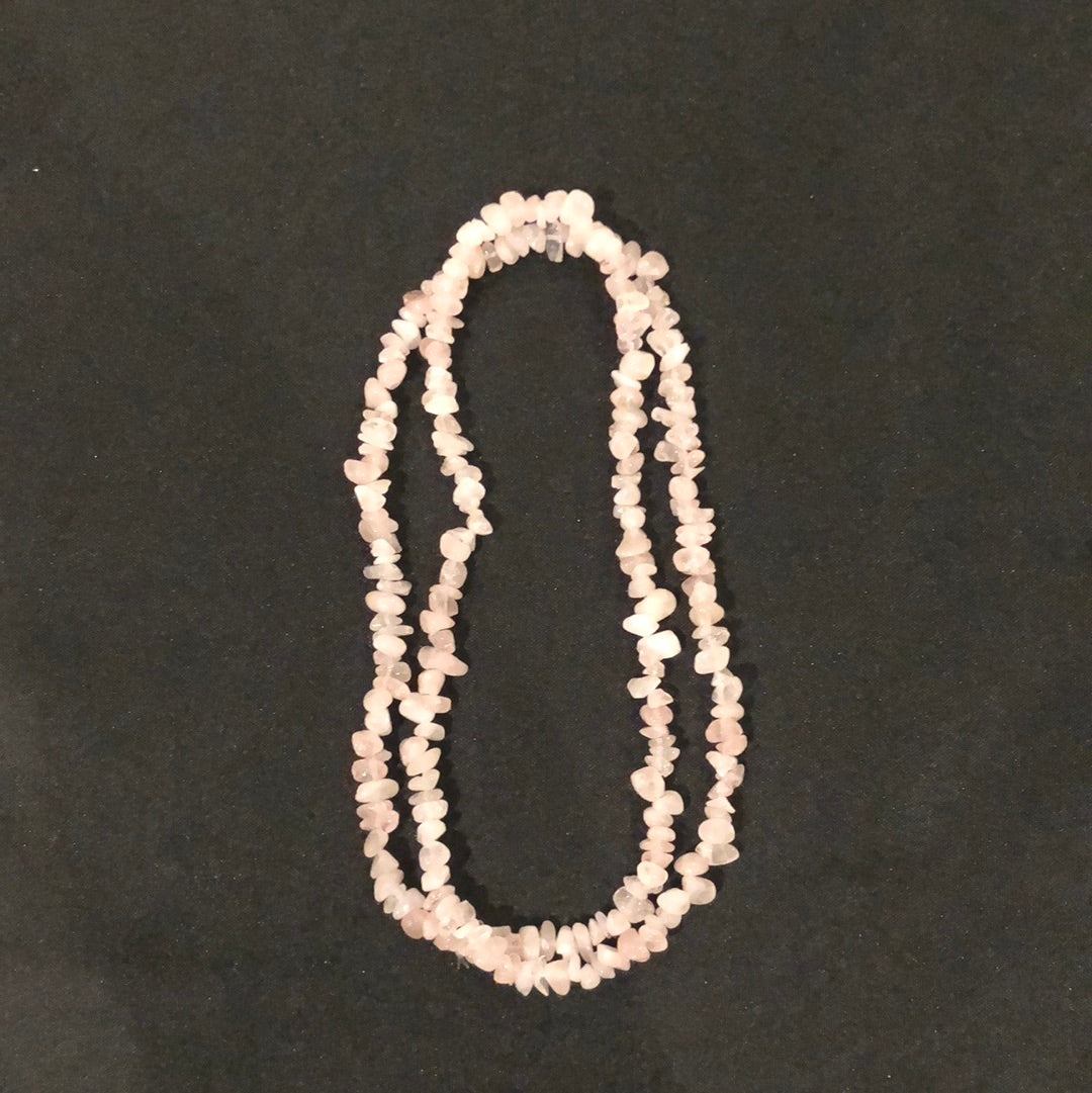 Rose Quartz Chip Necklace