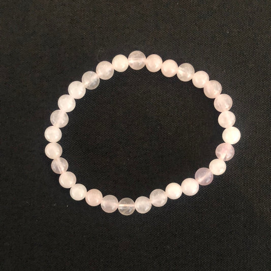 Rose Quartz 6mm Bead Bracelet