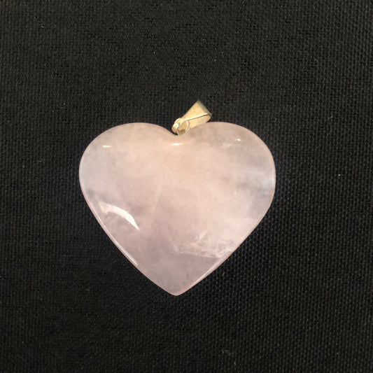 Rose Quartz Heart Pendant