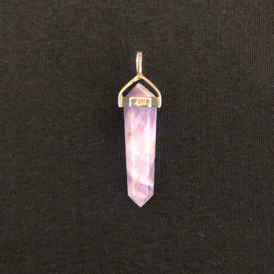 Chevron Amethyst s/s Pendant