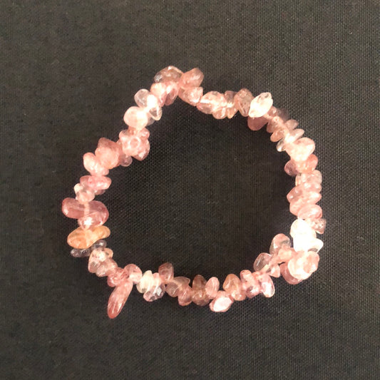 Strawberry Quartz Chip Bracelet 201