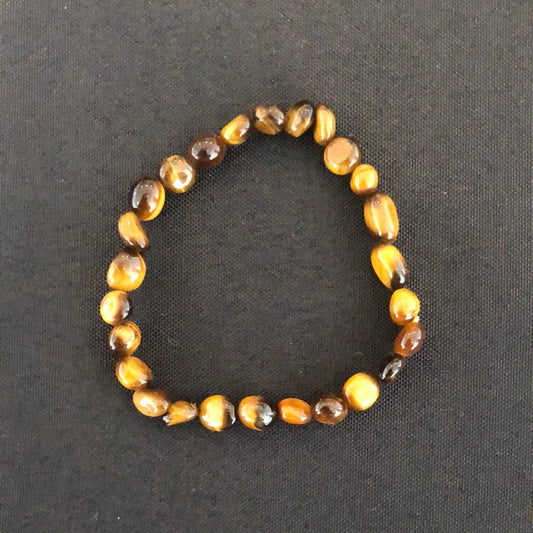 Tiger’s Eye Oval Bead Bracelet