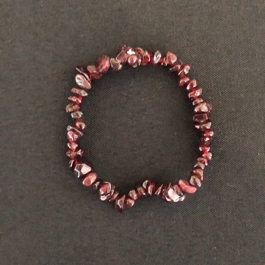 Garnet Chip Bracelet