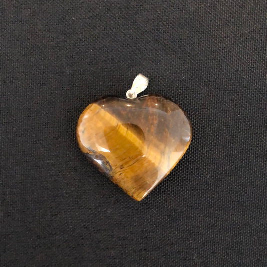 Tiger’s Eye Heart Pendant